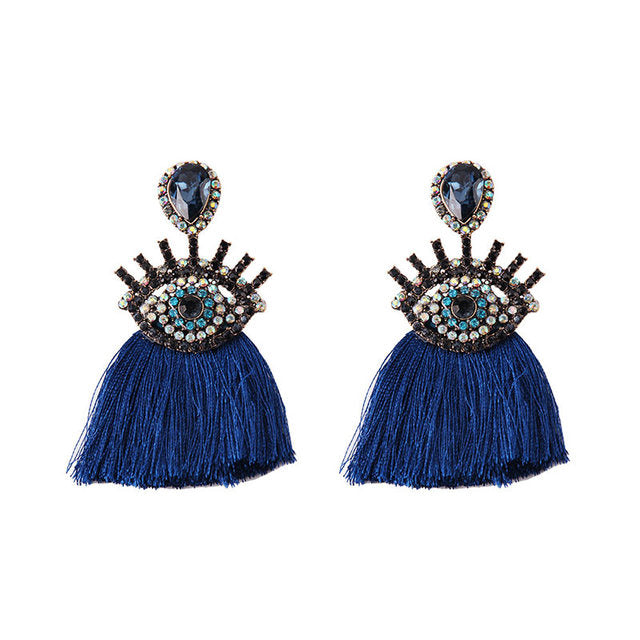 Eye-mazing Tassel Dangle Earring