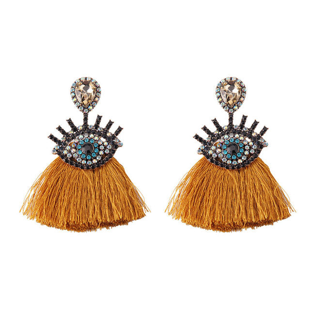 Eye-mazing Tassel Dangle Earring