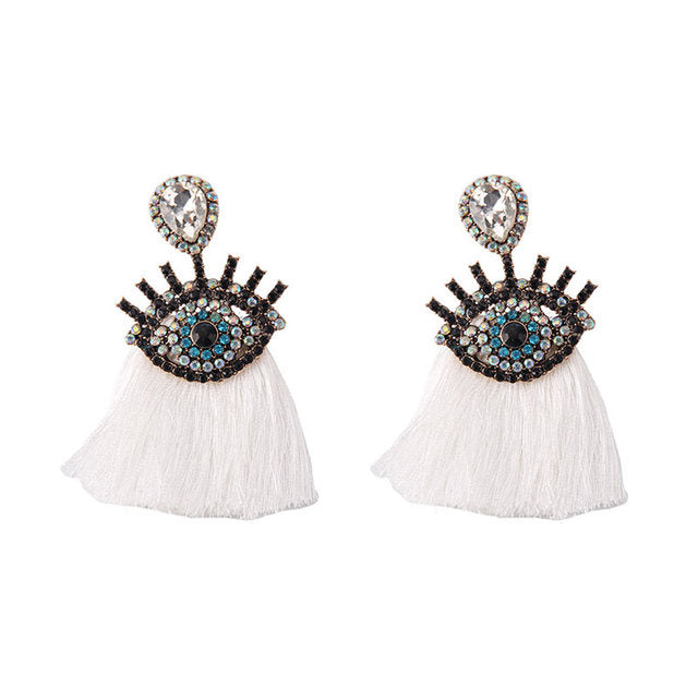 Eye-mazing Tassel Dangle Earring